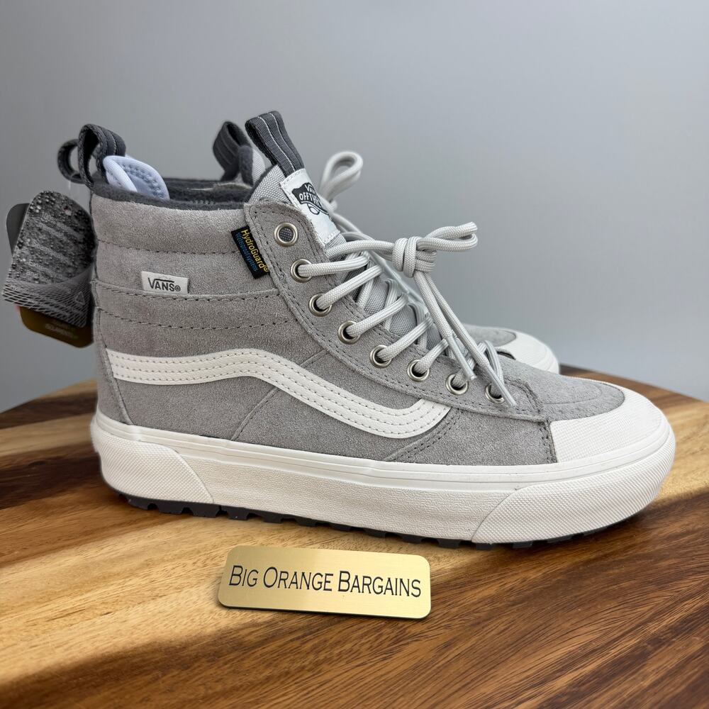 Vans Sk8-Hi MTE-2 Cold Weather Shoes Boots Men's 6.5/Women's Size 8 Gray White